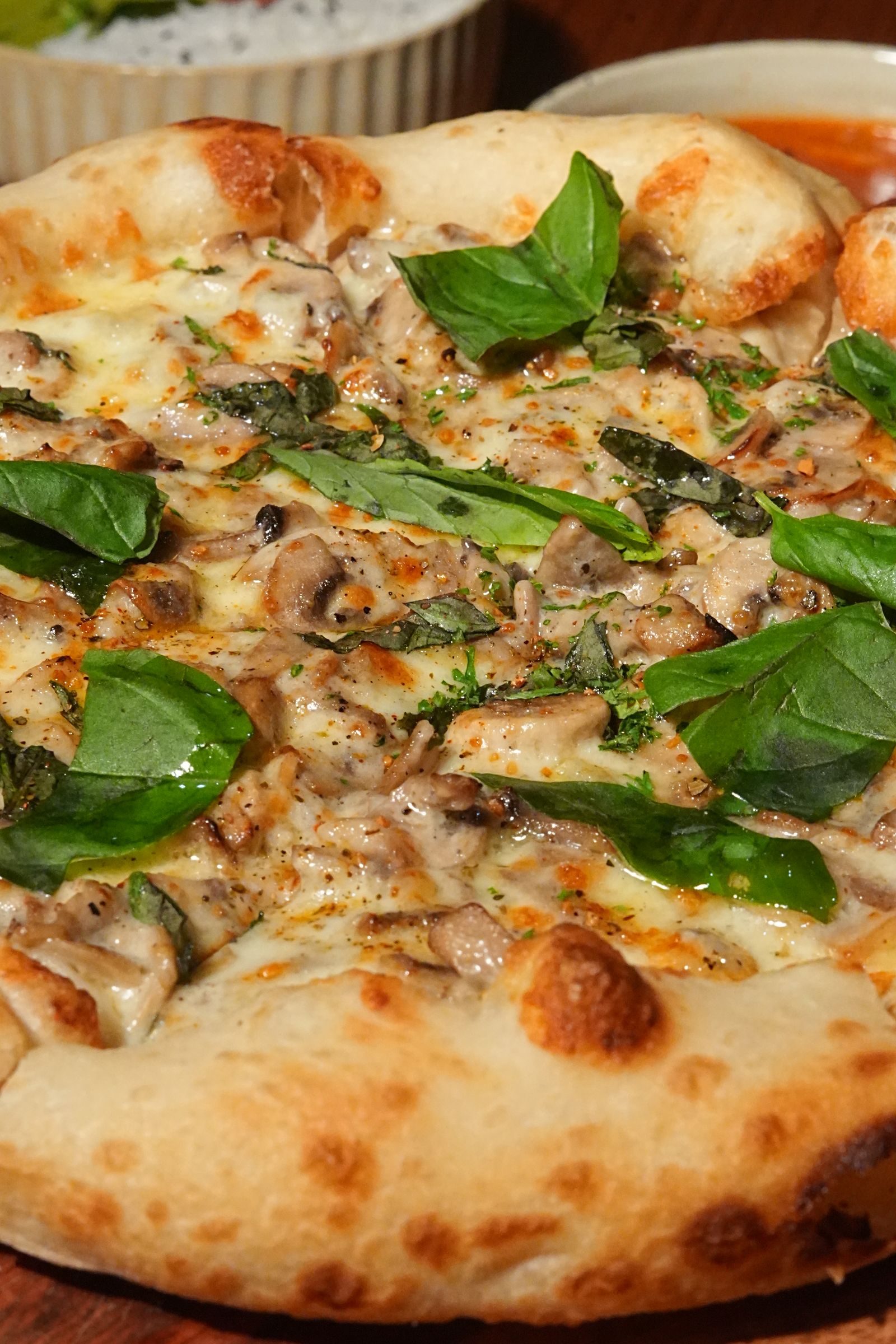 Cloud by Vintage Culture β wood-fired mushroom basil pizza