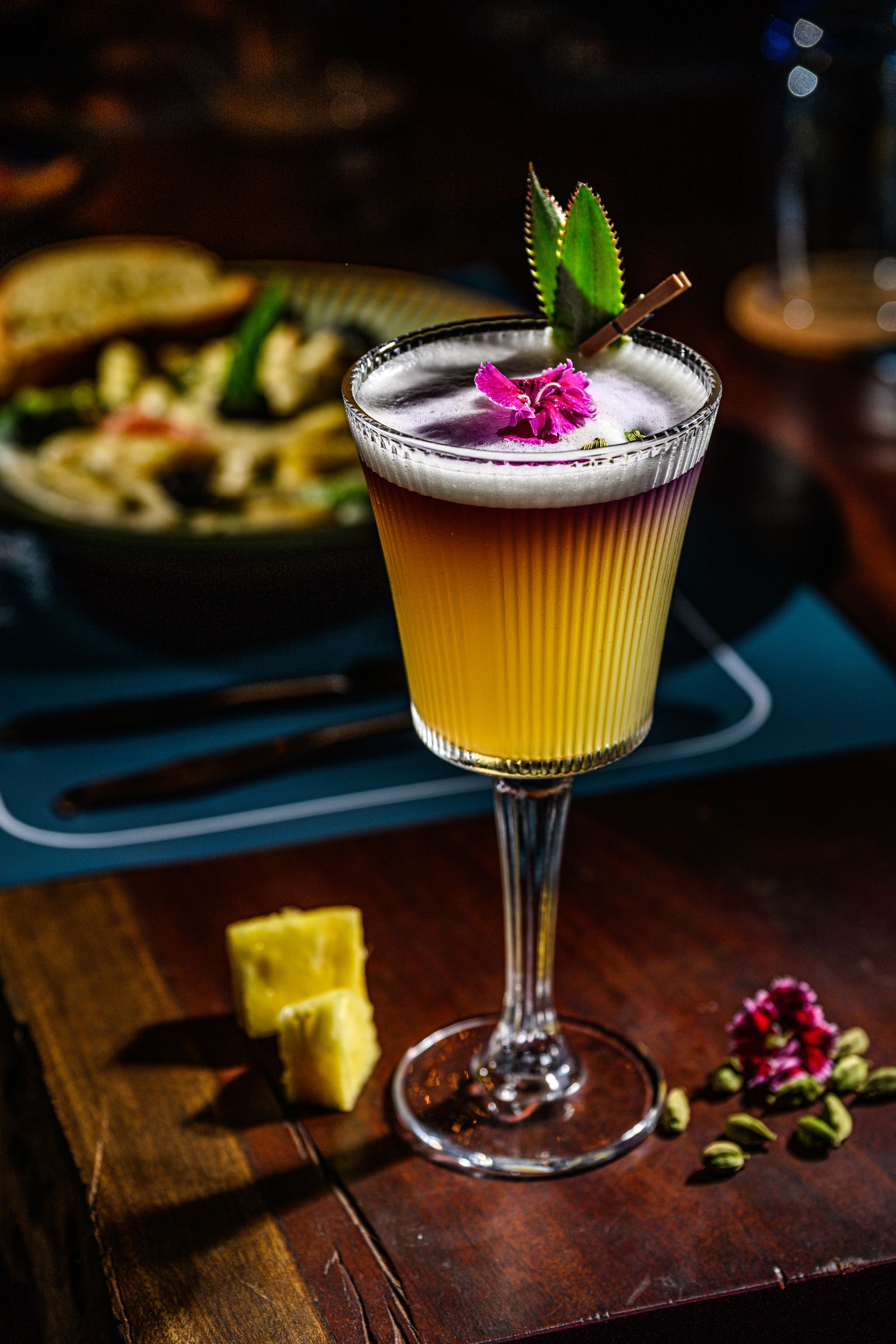 Wild Sage β floral garnished cocktail